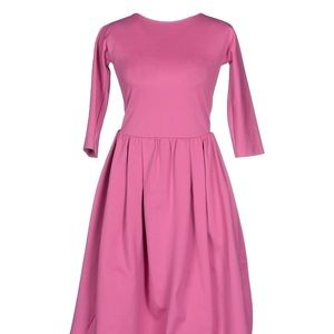 Midi Pink open back dress